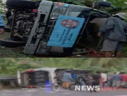 Diduga Akibat Rem Blong, 1 Unit Mobil Travel Asal Karawang Alami Kecelakaan di Puncak Dini