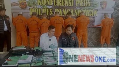 Sebanyak 6 Tersangka Pengedar Uang Palsu di Pangandaran, Berhasil Diciduk Polisi